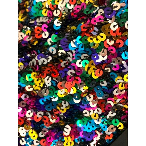 Aakaa Fully sequined Multicolor Jumpsuit Straplees sz Sm STUNNING!!! - Picture 12 of 12